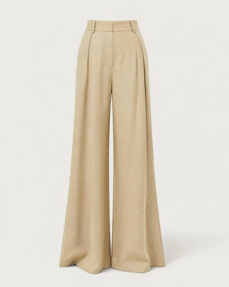 Pantalón Wide Leg arena