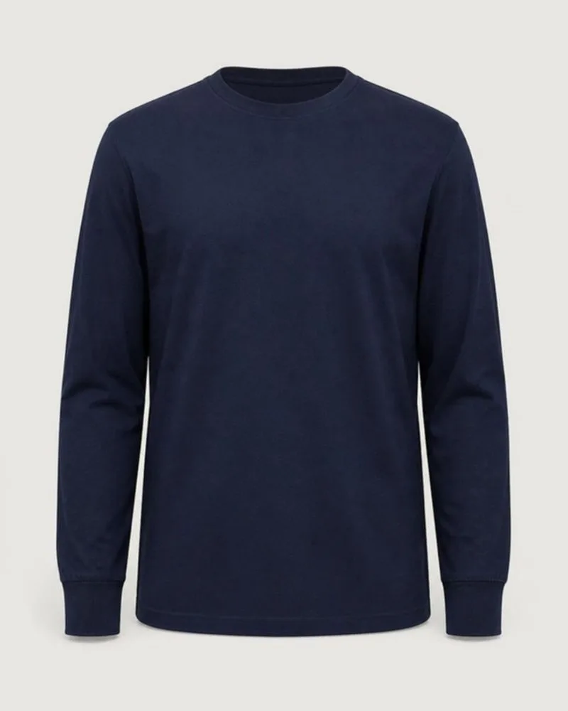 Remera Manga Larga azul marino
